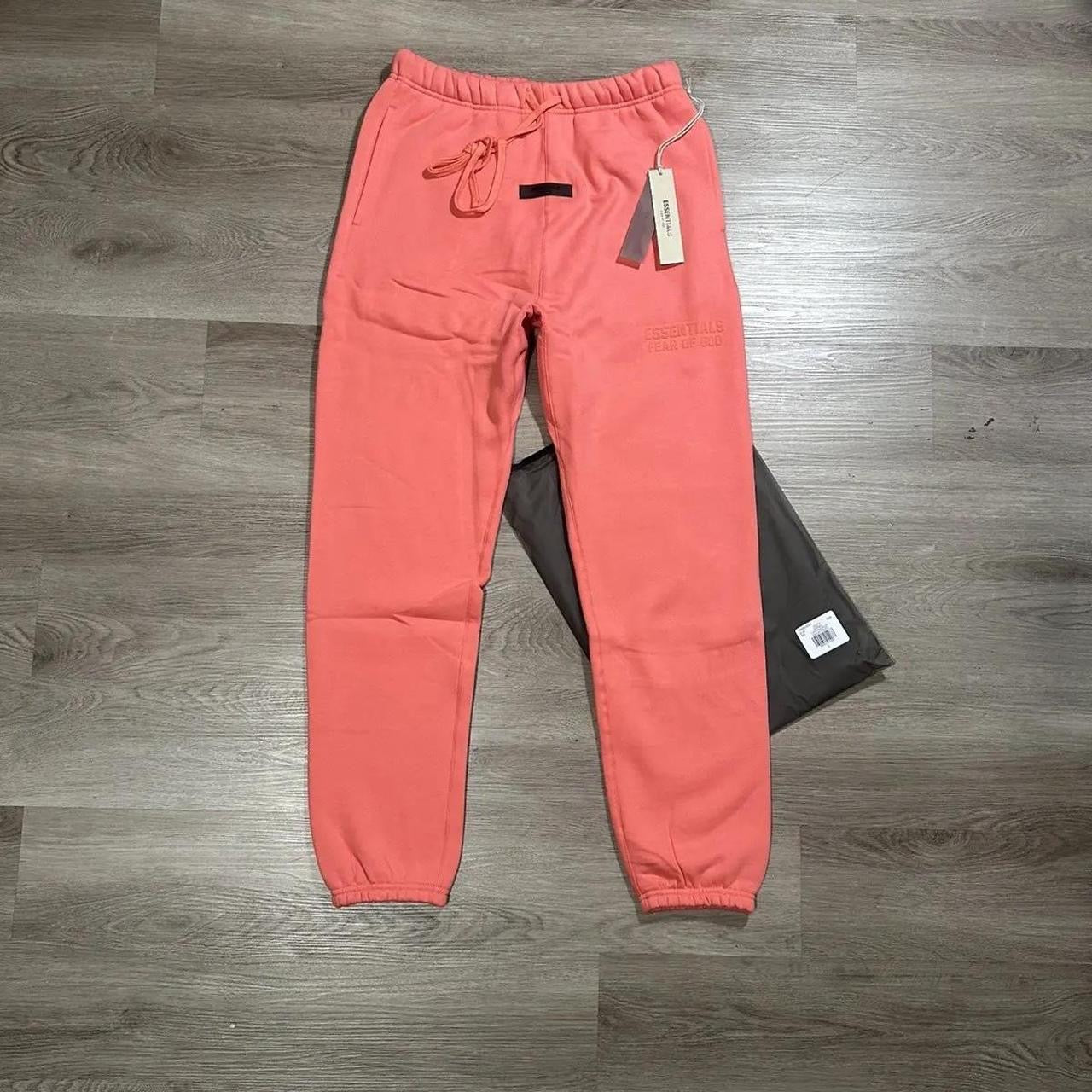 Fear of God Essentials Men's Pink and Orange Hoodie