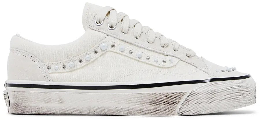 White Pearlized Vans