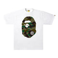 1st Camo Big Ape Head Tee 'White/Green'