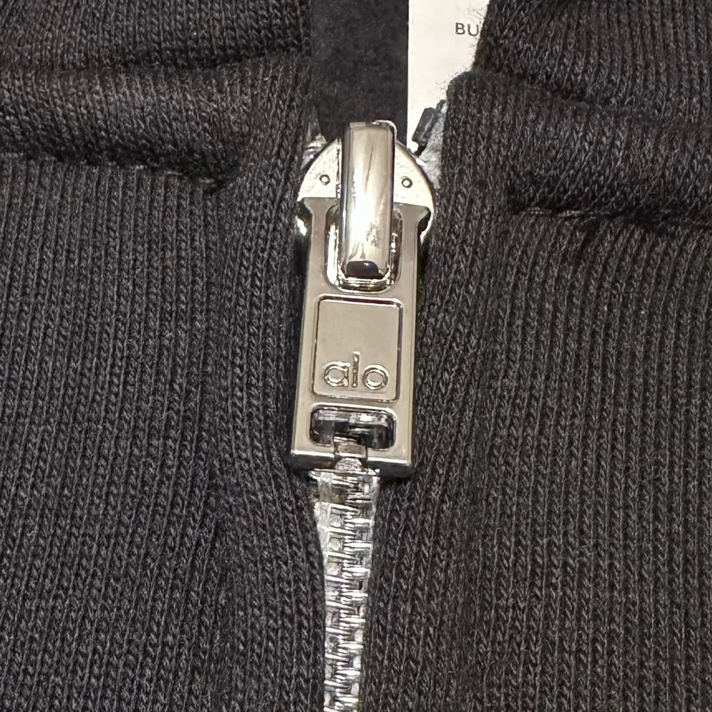 Alo Yoga Accolade Full Zip Hoodie & Sweatpants Set Black