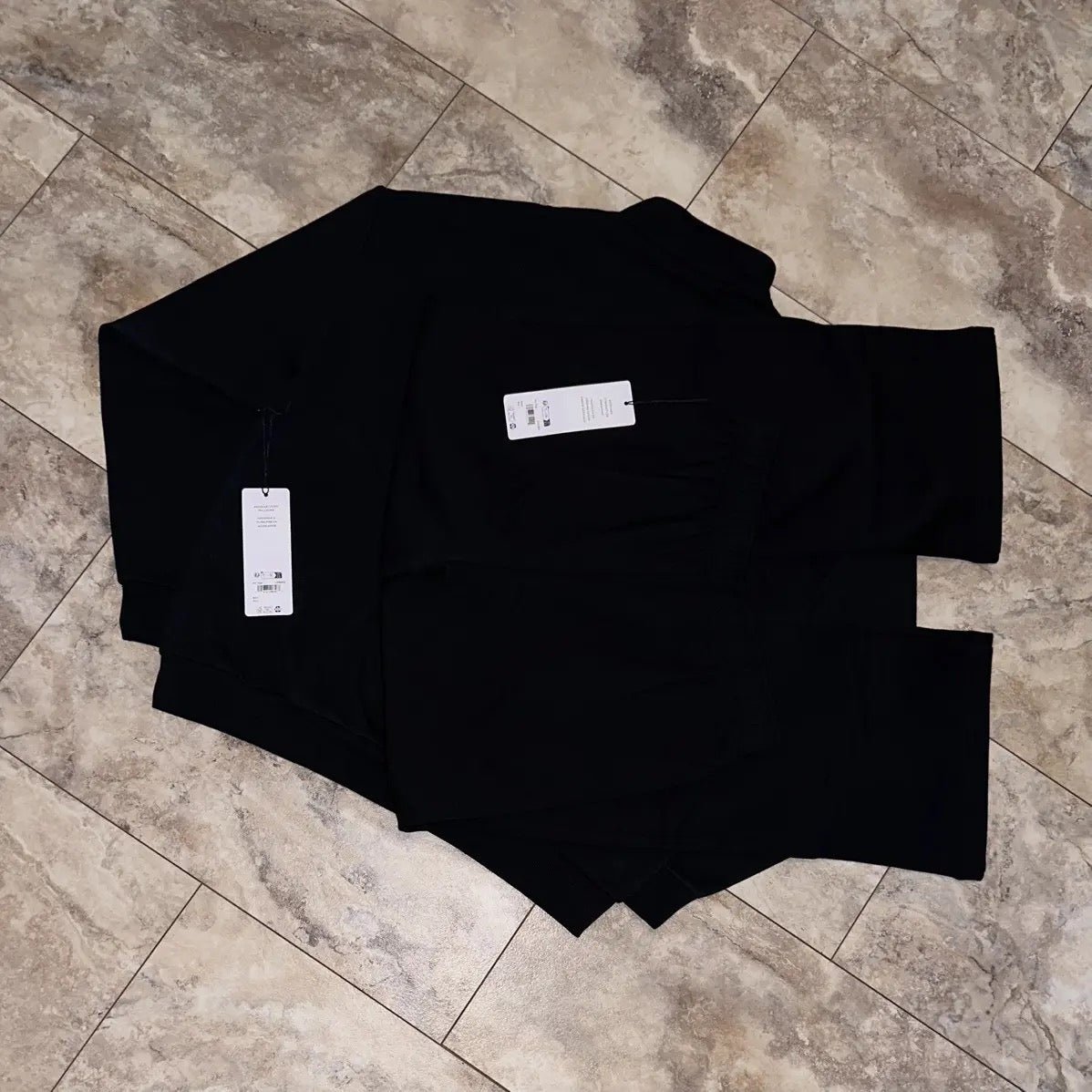 Alo Yoga Accolade Quarter Zip & Sweatpants Set Black