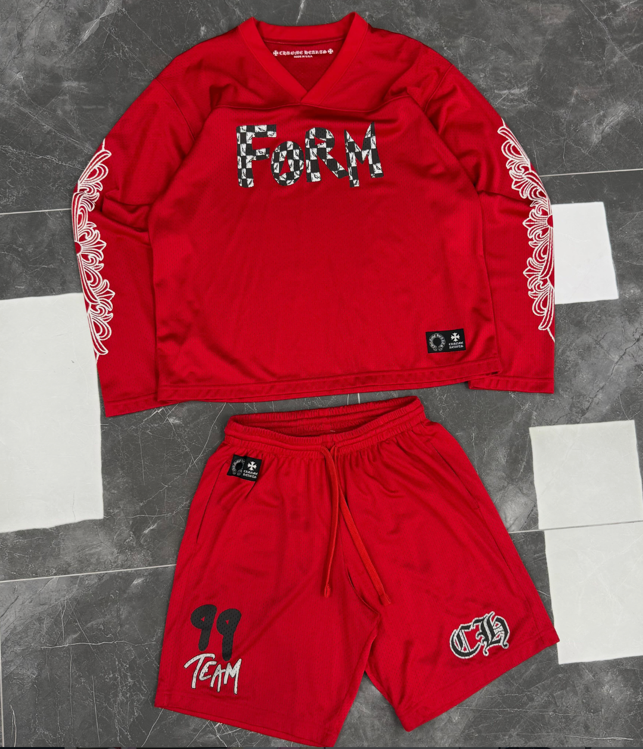 Chrome Hearts Jersey Shorts Set